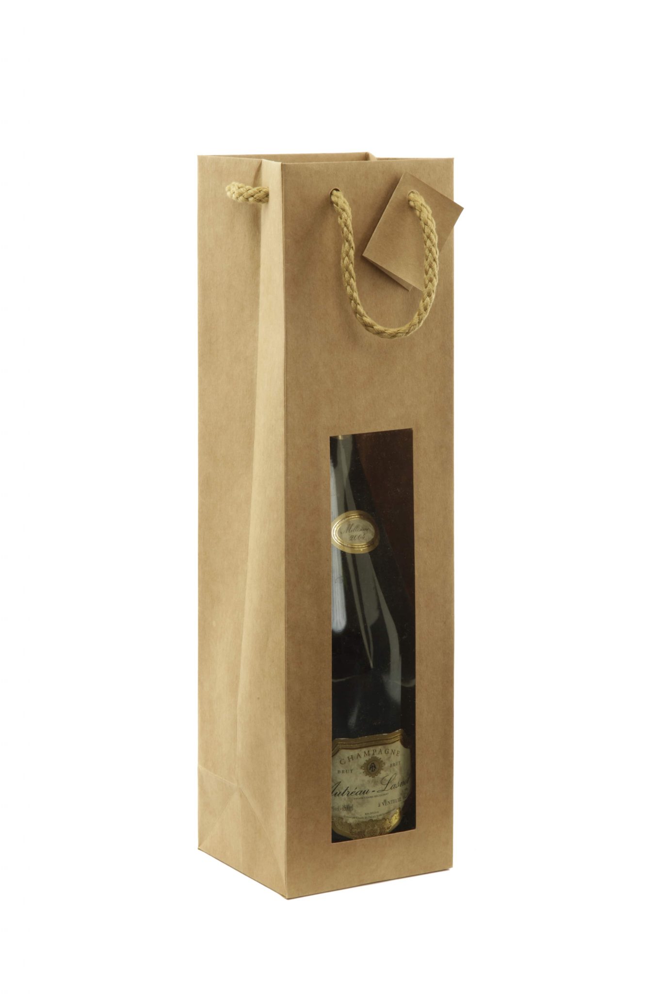 Sac Kraft nature Magnum avec fenêtre TEM Packaging